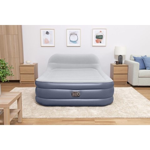 Bestway Łóżko Podwójne z Silnikiem z Wezgłowiem 226x152x84 cm Nadmuchiwana 67923