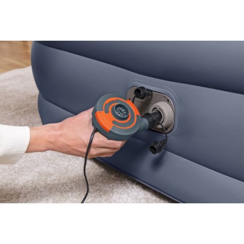 Bestway Łóżko Podwójne z Silnikiem z Wezgłowiem 226x152x84 cm Nadmuchiwana 67923