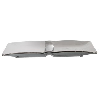 Dekoracja na Stół Alexandra House Living Biały Srebrzysty Ceramika 31 x 14 x 3 cm