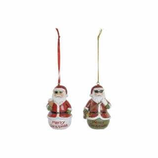 Zawieszka ozdobna DKD Home Decor Boże Narodzenie Żywica (2 pcs) (4.5 x 3 x 7 cm)