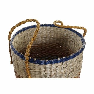 Zestaw koszyków DKD Home Decor Pomarańczowy Kolor Zielony Trawa morska (35 x 22 x 46 cm) (2 pcs)