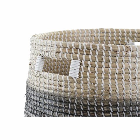 Zestaw koszyków DKD Home Decor Szary Naturalny Trawa morska (3 Części)