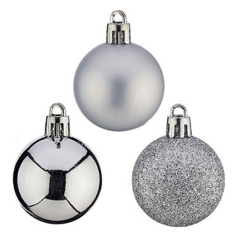 Bombki świąteczne Krist+ Srebrzysty PVC Ø 4 cm