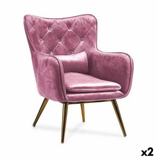 Fotel Gift Decor Różowy 68 x 92 x 70 cm (2 Sztuk)