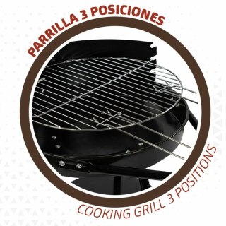 Grill Węglowy na Kólkach Aktive Czarny (Odnowione B)