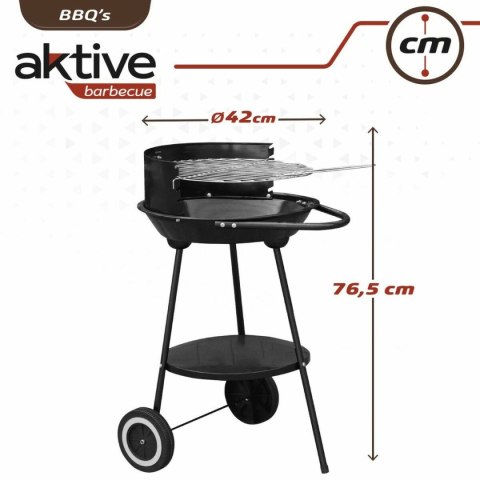 Grill Węglowy na Kólkach Aktive Czarny (Odnowione B)