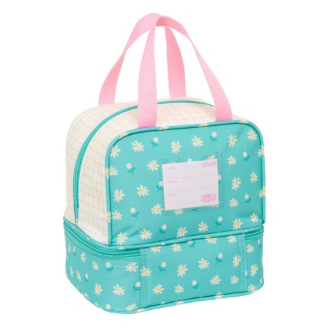 Pudełko na drugie śniadanie Peppa Pig Pretty flowers Żółty Mięta 20 x 20 x 15 cm