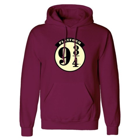 Bluza z kapturem Unisex Harry Potter Platform 9 and 3 Quarters Bordeaux - XL
