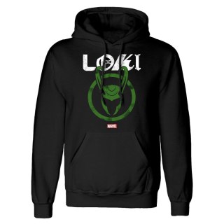 Bluza z kapturem Unisex Marvel Distressed Logo Czarny - S