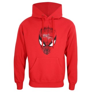 Bluza z kapturem Unisex Spider-Man Spider Crest Czerwony - M