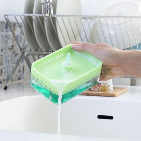 Dozownik do Płynu do naczyń do Zlewozmywaka 2 w 1 Pushoap InnovaGoods