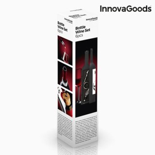Etui na Wino Butelka InnovaGoods Czarny Metal Stal nierdzewna (Odnowione B)
