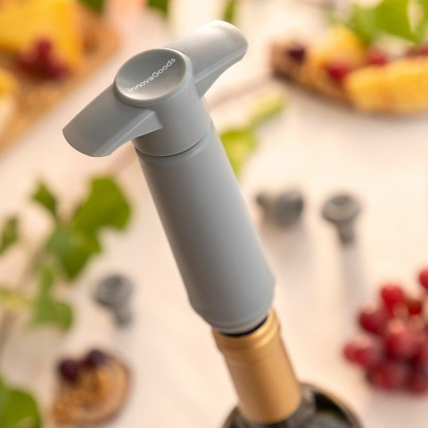 Pompa próżniowa i korki do wina Winuum InnovaGoods (4 zatyczki)