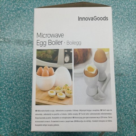 Urządzenie do Gotowania Jajek w Mikrofalówce z Przepisami Boilegg InnovaGoods