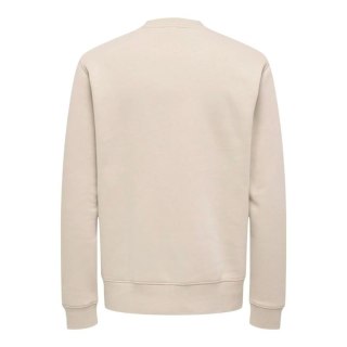 Bluza bez kaptura Męska Only & Sons Onsdawson Reg Crew Vd Biały - M