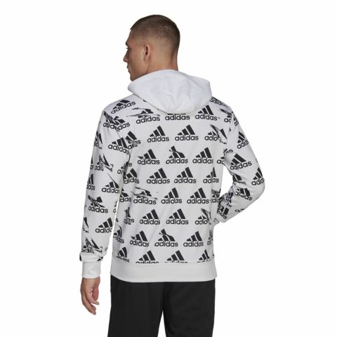 Bluza z kapturem Męska Adidas Essentials Brandlove Biały - XS