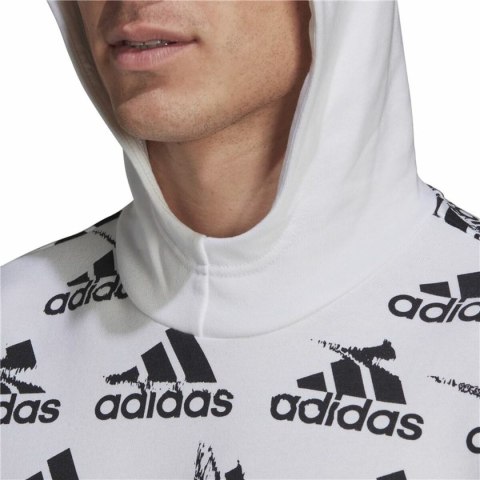 Bluza z kapturem Męska Adidas Essentials Brandlove Biały - XS