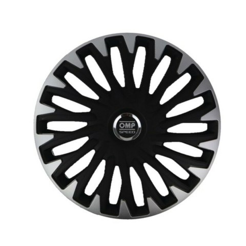 Kołpaki OMP OMPS07021412 Czarny Srebrzysty 14" (Odnowione C)