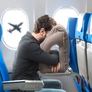 Nadmuchiwana poduszka podróżna przednia Snoozy InnovaGoods