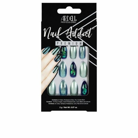 Sztuczne paznokcie Ardell 75887 Green Glitter Chrome (1 Sztuk)