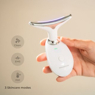 Elektryczny Ujędrniający Masażer do Twarzy i Szyi z LED, EMS i Ciepłem Selora InnovaGoods