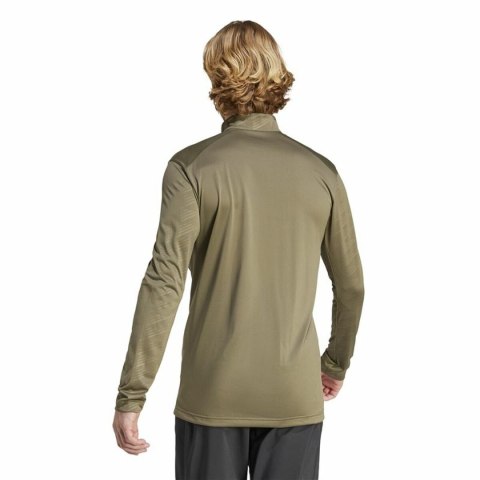 Bluza bez kaptura Męska Adidas Mt Half Zi Ls Brązowy - S