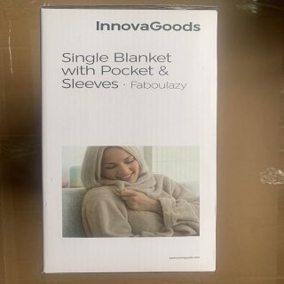 Kocyko-szlafrok z kieszenią Faboulazy InnovaGoods - Niebieski