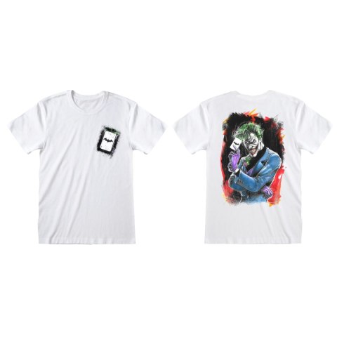 Koszulka z krótkim rękawem DC Comics Batman Card Biały Unisex - S