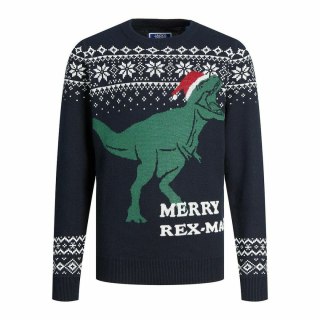 Sweter Unisex Jack & Jones T REX Granatowy - 12 lat