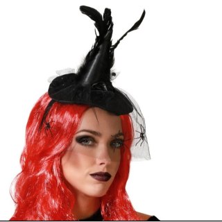 Diadem Kapelusz Czarownica Halloween Pióra
