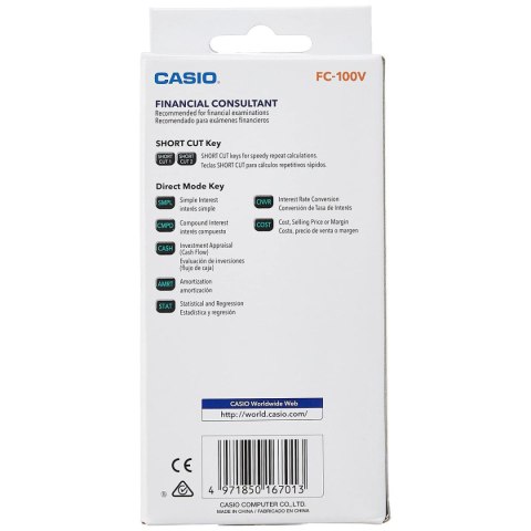 Kalkulator finansowy Casio FC-100V