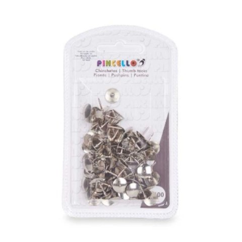 Pinezki Pincello Srebrzysty Metal (24 Sztuk)