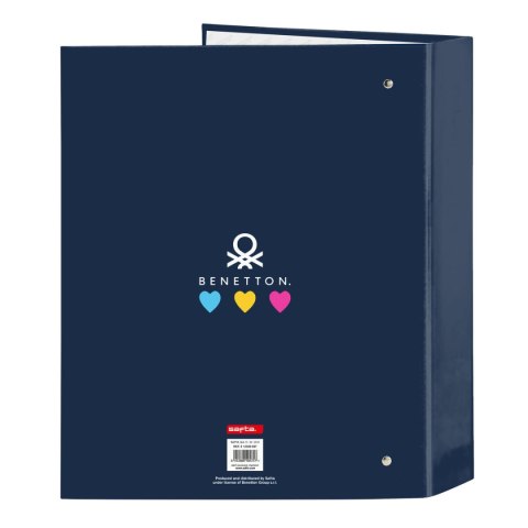 Segregator Benetton Love Granatowy A4 (27 x 33 x 6 cm)