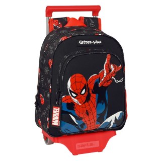 Torba szkolna z kółkami Spider-Man Hero Czarny 27 x 33 x 10 cm
