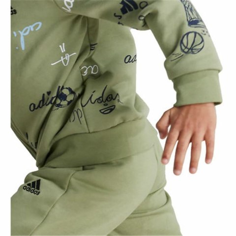 Dres Dziecięcy Adidas Brand Love Little Kolor Zielony - 5-6 lat