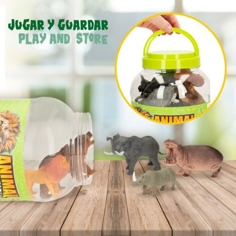 Figurek zwierzątek Colorbaby 19 Części Dżungla Plastikowy 14 x 6 x 5 cm (6 Sztuk)