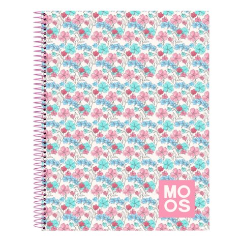 Notatnik Moos Flores Wielokolorowy A4 120 Kartki