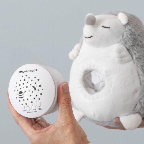 Pluszowy Jeż emitujący Biały Szum z Kojącym Projektorem Spikey InnovaGoods