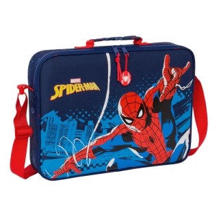 Torba szkolna Spider-Man Neon Granatowy 38 x 28 x 6 cm