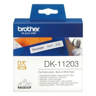 Laminowana Taśma do Drukarki Etykiet Brother DK11203 Biały